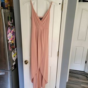 Express Pink Tulip Hem Maxi Dress Size 4